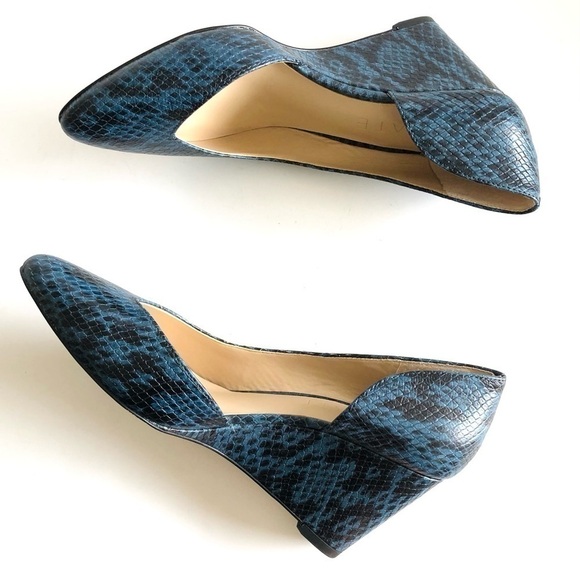 1. State Melman Snake Embossed D’Orsay Wedge - Picture 11 of 14